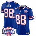 Cheap Men's Buffalo Bills #88 Dawson Knox Royal F.U.S.E. 2024 AFC East Division Champions Vapor Limited Stitched Football Jersey