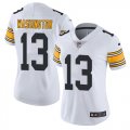 Wholesale Cheap Nike Steelers #13 James Washington White Women's Stitched NFL Vapor Untouchable Limited Jersey