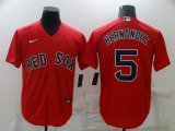 Wholesale Cheap Men's Boston Red Sox #5 Enrique Hernandez Red New Cool Base Stitched Nike Jersey