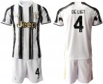 Wholesale Cheap Men 2020-2021 club Juventus home 4 white black Soccer Jerseys