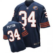 Wholesale Cheap Nike Bears #34 Walter Payton Navy Blue Throwback Men's Stitched NFL Elite Jersey