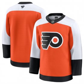 Men\'s Philadelphia Flyers Blank Orange 2024-25 Home Stitched Hockey Jersey