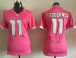 Wholesale Cheap Nike Cardinals #11 Larry Fitzgerald Pink Women's Stitched NFL Elite Bubble Gum Jersey