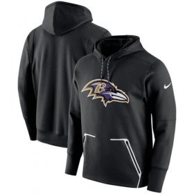 Wholesale Cheap Men\'s Baltimore Ravens Nike Black Champ Drive Vapor Speed Pullover Hoodie