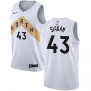 Wholesale Cheap Nike Raptors #43 Pascal Siakam White NBA Swingman City Edition Jersey