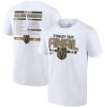 Wholesale Cheap Men's Vegas Golden Knights White 2023 Stanley Cup Final Roster T-Shirt