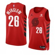 Wholesale Cheap Men's Portland Trail Blazers #26 Justise Winslow 2022-23 Red Statement Edition Swingman Stitched Basketball Jersey