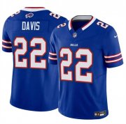 Cheap Men's Buffalo Bills #22 Ray Davis Royal 2024 F.U.S.E. Vapor Untouchable Limited Stitched Football Jersey