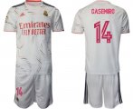 Wholesale Cheap Men 2021-2022 Club Real Madrid home white 14 Adidas Soccer Jersey