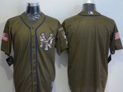 Wholesale Cheap Yankees Blank Green Salute to Service Stitched MLB Jersey