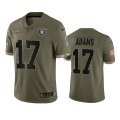 Wholesale Cheap Men's Las Vegas Raiders #17 Davante Adams 2022 Olive Salute To Service Limited Stitched Jersey