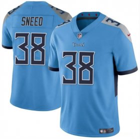 Cheap Youth Tennessee Titans #38 L\'Jarius Sneed Blue Vapor Limited Football Stitched Jersey