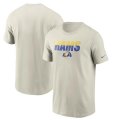 Wholesale Cheap Los Angeles Rams Nike Split T-Shirt Bone