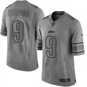 Wholesale Cheap Nike Lions #9 Matthew Stafford Gray Men's Stitched NFL Limited Gridiron Gray Jersey