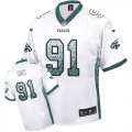 Wholesale Cheap Nike Eagles #91 Fletcher Cox White Men's Stitched NFL Elite Drift Fashion Jersey