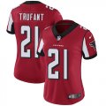 Wholesale Cheap Nike Falcons #21 Desmond Trufant Red Team Color Women's Stitched NFL Vapor Untouchable Limited Jersey