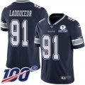 Wholesale Cheap Nike Cowboys #91 L.P. Ladouceur Navy Blue Team Color Men's Stitched With Established In 1960 Patch NFL 100th Season Vapor Untouchable Limited Jersey