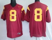 Wholesale Cheap USC Trojans #8 Red Jersey