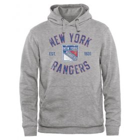 Wholesale Cheap New York Rangers Heritage Pullover Hoodie Ash