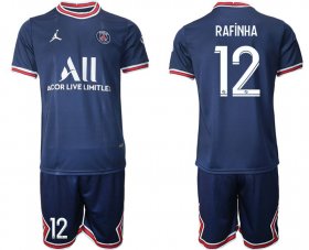 Wholesale Cheap Men 2021-2022 Club Paris Saint-Germain home blue 12 Soccer Jersey