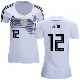 Wholesale Cheap Women\'s Germany #12 Leno White Home Soccer Country Jersey