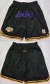 Wholesale Cheap Men's Los Angeles Lakers Black Shorts