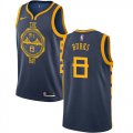 Wholesale Cheap Nike Warriors #8 Alec Burks Navy NBA Swingman City Edition 2018-19 Jersey