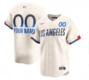 Men's Los Angeles Dodgers Active Player Custom Cream 2024 City Connect Limited Stitched Baseball Jersey