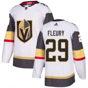 Wholesale Cheap Adidas Golden Knights #29 Marc-Andre Fleury White Road Authentic Stitched NHL Jersey