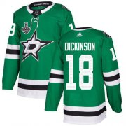 Wholesale Cheap Adidas Stars #18 Jason Dickinson Green Home Authentic 2020 Stanley Cup Final Stitched NHL Jersey