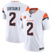 Cheap Men's Denver Broncos #2 Pat Surtain II White 2024 F.U.S.E. Wit 1-Star C Patch Vapor Limited Football Stitched Jersey