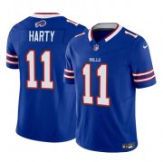 Wholesale Cheap Men's Buffalo Bills #11 Deonte Harty Blue 2023 F.U.S.E. Vapor Untouchable Limited Football Stitched Jersey