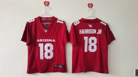 Cheap Women\'s Arizona Cardinals #18 Marvin Harrison Jr Red 2024 F.U.S.E Stitched Jersey(Run Small)