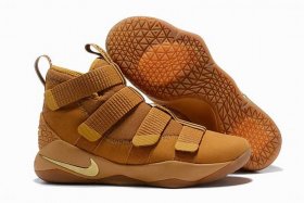 Wholesale Cheap Nike Lebron James Soldier 11 Shoes Wheat Yellow