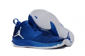 Wholesale Cheap Air Jordan Super Fly 5 X Shoes Blue/White