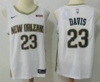 Wholesale Cheap Men's New Orleans Pelicans #0 DeMarcus Cousins New White 2017-2018 Nike Swingman zatarains Stitched NBA Jersey