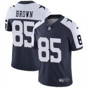 Wholesale Cheap Nike Cowboys #85 Noah Brown Navy Blue Thanksgiving Men's Stitched NFL Vapor Untouchable Limited Throwback Jersey