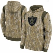 Wholesale Cheap Men Las Vegas Raiders Nike Camo 2021 Salute To Service Therma Performance Pullover Hoodie