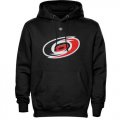 Wholesale Cheap Carolina Hurricanes Old Time Hockey Big Logo with Crest Pullover Hoodie Black