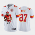 Cheap Kansas City Chiefs #87 Travis Kelce Nike Team Hero 6 Vapor Limited NFL 100 Jersey White Golden