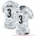 Cheap Women's Pittsburgh Steelers #3 Russell Wilson 2024 F.U.S.E Arctic Camo Salute To Service Limited Stitched Football Jersey(Run Small)