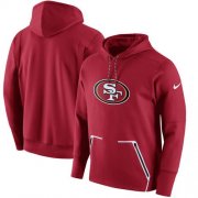 Wholesale Cheap Men's San Francisco 49ers Nike Scarlet Champ Drive Vapor Speed Performance Pullover Hoodie