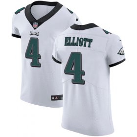 Wholesale Cheap Nike Eagles #4 Jake Elliott White Men\'s Stitched NFL Vapor Untouchable Elite Jersey