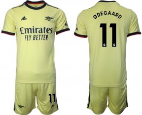 Wholesale Cheap Men 2021-2022 Club Arsenal away yellow 11 Soccer Jersey