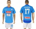 Wholesale Cheap Naples #17 Hamsik Blue Home Soccer Club Jersey