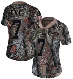 Wholesale Cheap Nike Jaguars #7 Nick Foles Camo Women\'s Stitched NFL Limited Rush Realtree Jersey