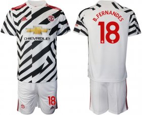 Wholesale Cheap Men 2020-2021 club Manchester united away 18 white Soccer Jerseys