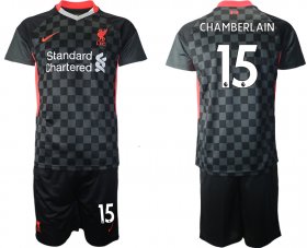 Wholesale Cheap Men 2020-2021 club Liverpool Second away 15 black Soccer Jerseys