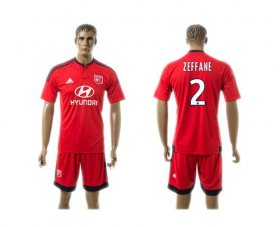 Wholesale Cheap Lyon #2 Zeffane Away Soccer Club Jersey