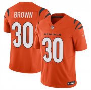 Cheap Men's Cincinnati Bengals #30 Chase Brown Orange 2024 F.U.S.E Vapor Untouchable Limited Stitched Jersey